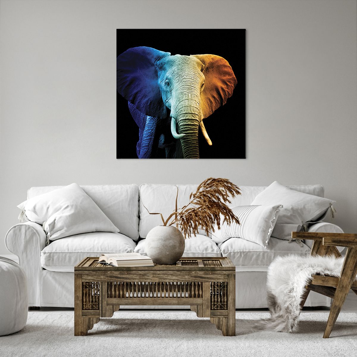 Obraz na plátne Abstrakcia, Obraz na plátne Slon, Obraz na plátne Zvieratá, Obraz na plátne Afriky, Obraz na plátne Safari