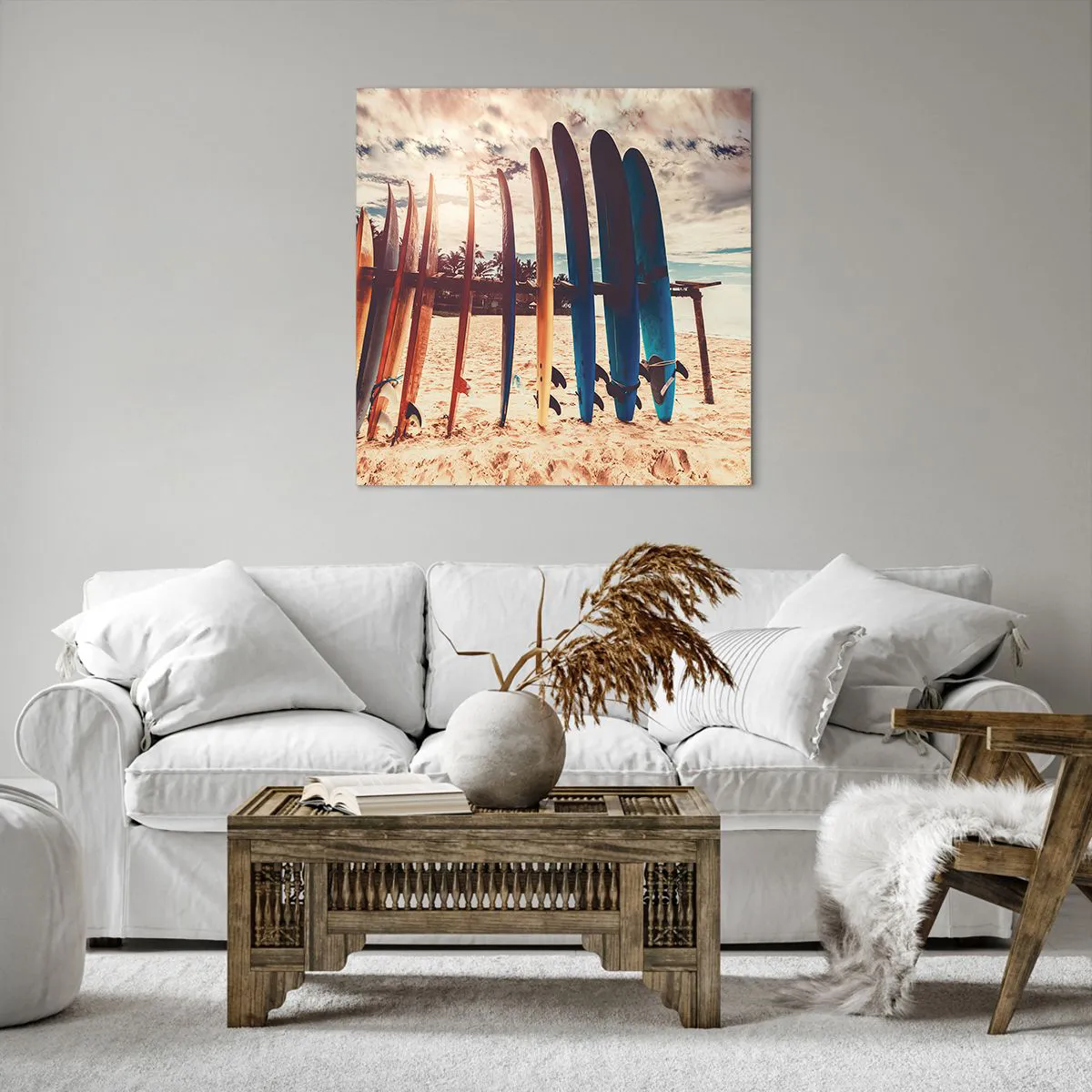 Lærredstryk - Billede på lærred - Godnat, indtil i morgen - 70x70 cm