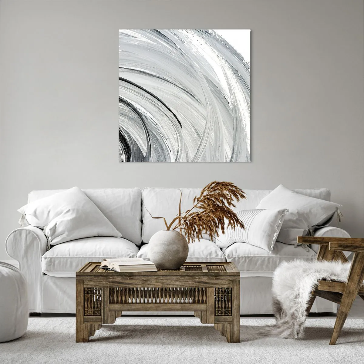 Impression sur toile - Image sur toile - Composition orbitale - 70x70 cm