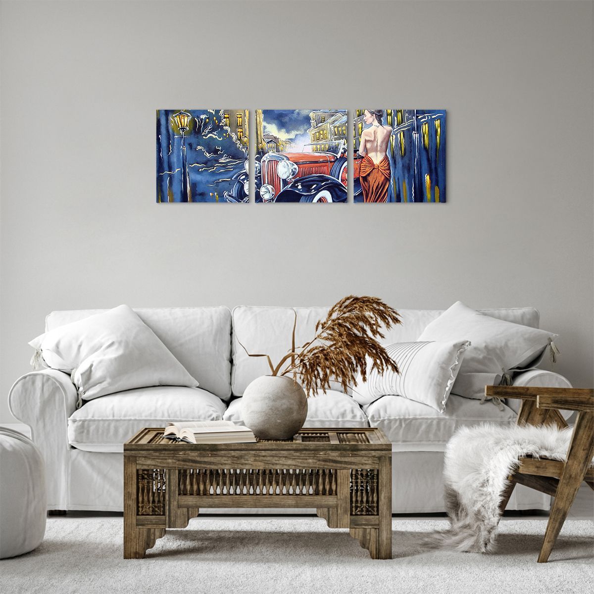 Bild auf Leinwand Retro-Auto, Bild auf Leinwand Frau Im Ballkleid, Bild auf Leinwand Palast, Bild auf Leinwand Mode, Bild auf Leinwand Kunst