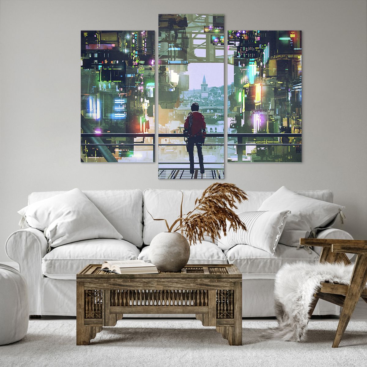 Quadro su tela Città, Quadro su tela Architettura, Quadro su tela Astrazione, Quadro su tela Ponte, Quadro su tela Futuro