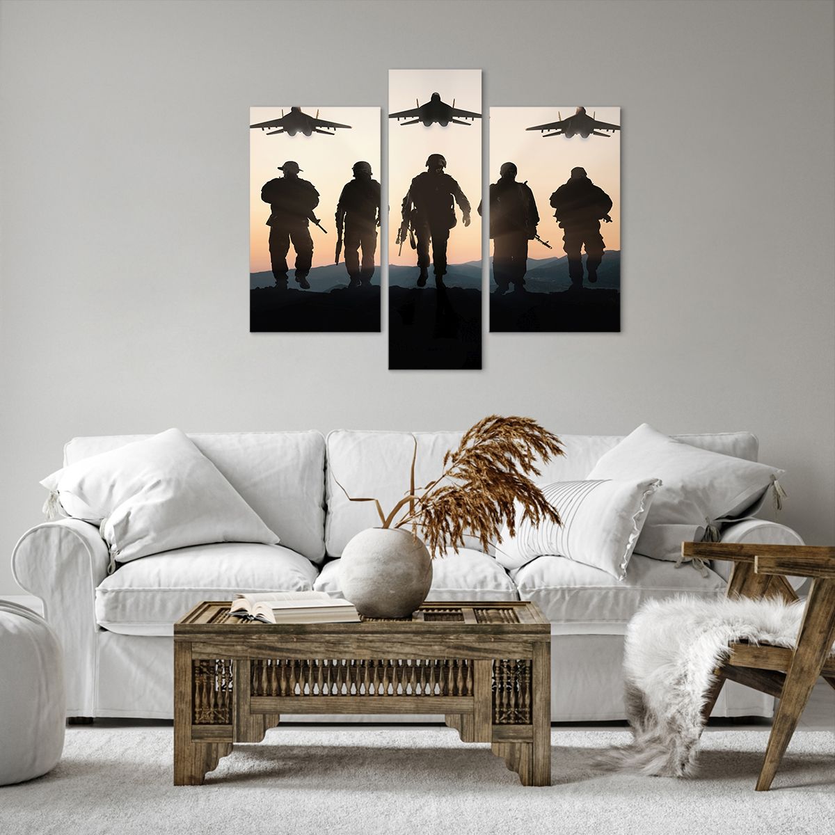 Cuadro sobre lienzo Militar, Cuadro sobre lienzo Ejército, Cuadro sobre lienzo Soldados, Cuadro sobre lienzo Avión Militar, Cuadro sobre lienzo Ejército