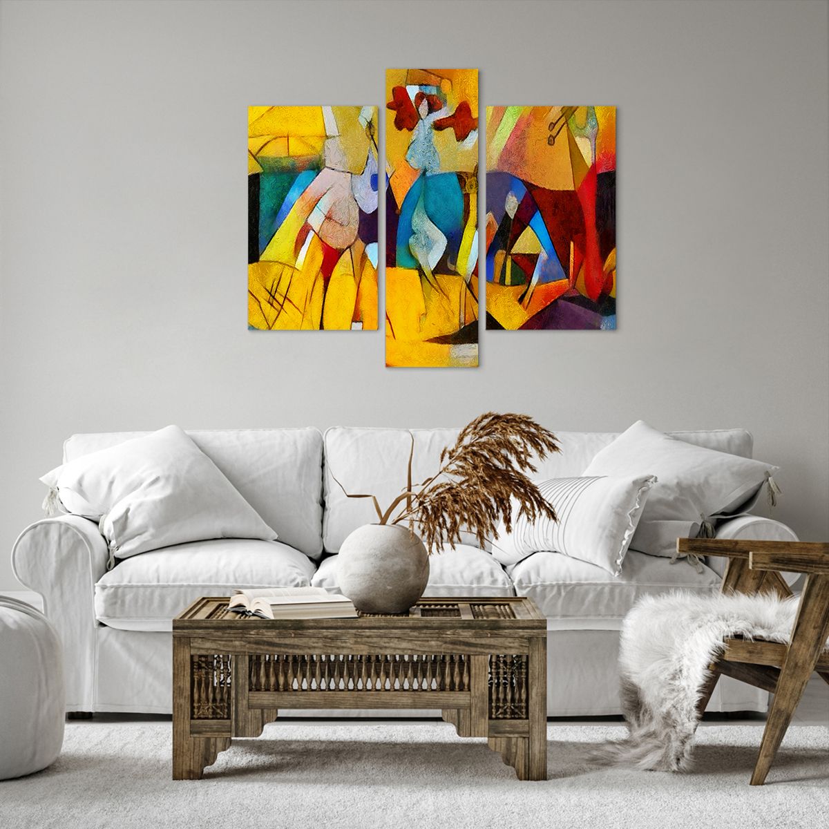 Cuadro sobre lienzo Animales, Cuadro sobre lienzo África, Cuadro sobre lienzo Cubismo, Cuadro sobre lienzo Arte, Cuadro sobre lienzo Impresionismo