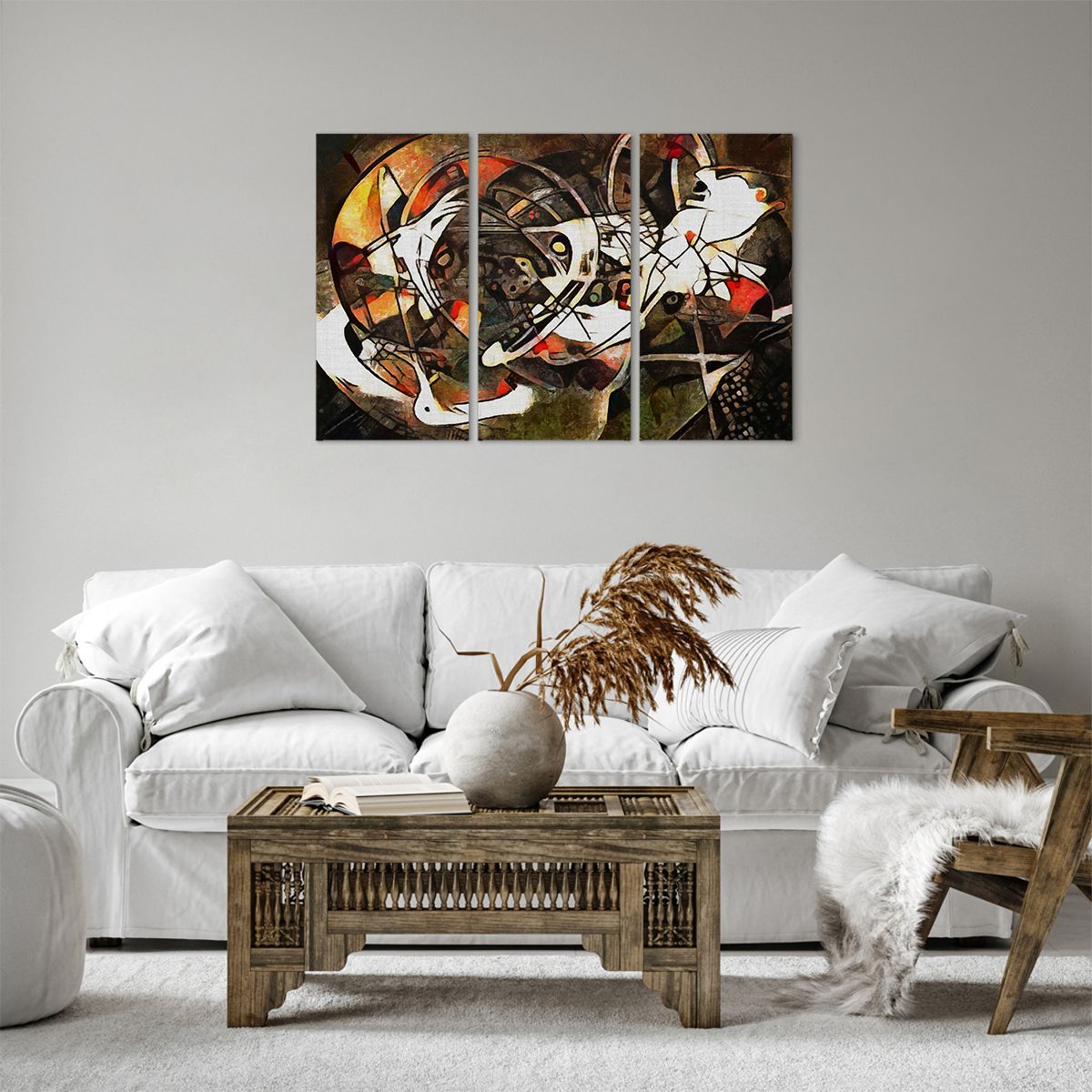 Cuadro sobre lienzo Abstracción, Cuadro sobre lienzo Cubismo, Cuadro sobre lienzo Arte, Cuadro sobre lienzo Expresionismo, Cuadro sobre lienzo Multicolor