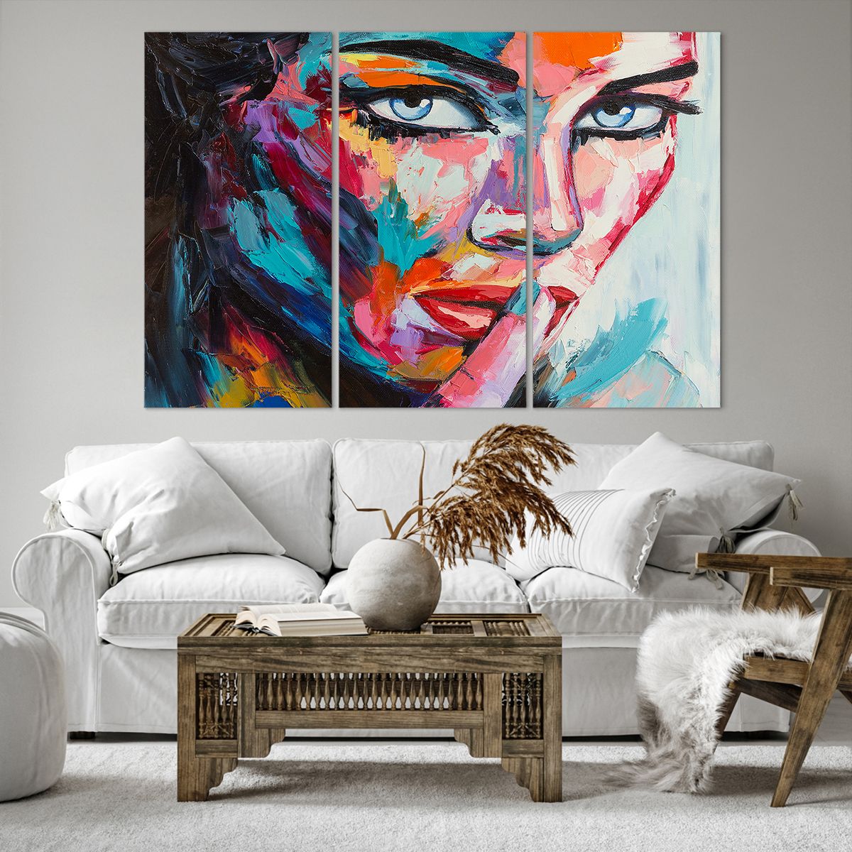 Cuadro sobre lienzo Retrato De Una Mujer, Cuadro sobre lienzo Cara, Cuadro sobre lienzo Arte, Cuadro sobre lienzo Belleza, Cuadro sobre lienzo Mirada Mágica