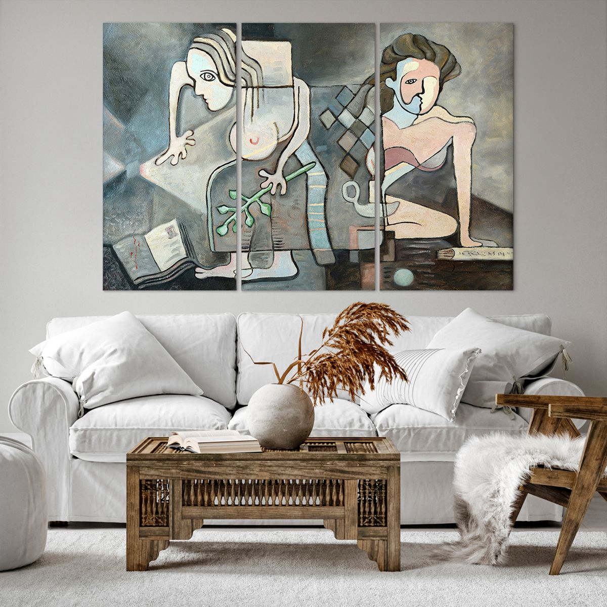 Bild auf Leinwand Abstraktion, Bild auf Leinwand Kubismus, Bild auf Leinwand Personen, Bild auf Leinwand Kunst, Bild auf Leinwand Malerei