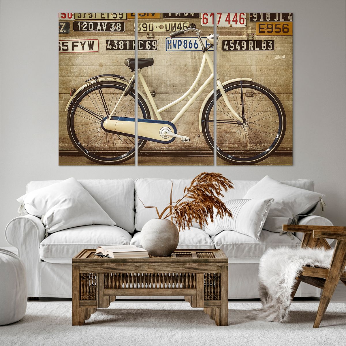 Bild auf Leinwand Wandgemälde, Bild auf Leinwand Fahrrad, Bild auf Leinwand Platten, Bild auf Leinwand Jahrgang, Bild auf Leinwand Kunst