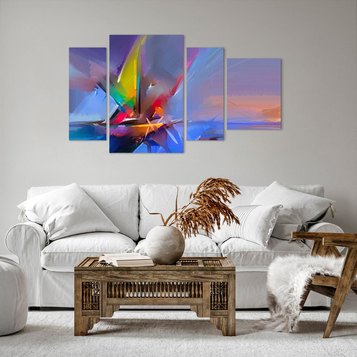 Quadro su tela Astrazione, Quadro su tela Arte, Quadro su tela Barca A Vela, Quadro su tela Arte Moderna, Quadro su tela La Pittura