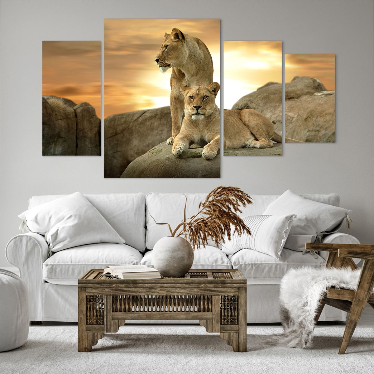 Obrazy na płótnie Zwierzęta, Obrazy na płótnie Lew, Obrazy na płótnie Natura, Obrazy na płótnie Krajobraz, Obrazy na płótnie Afryka