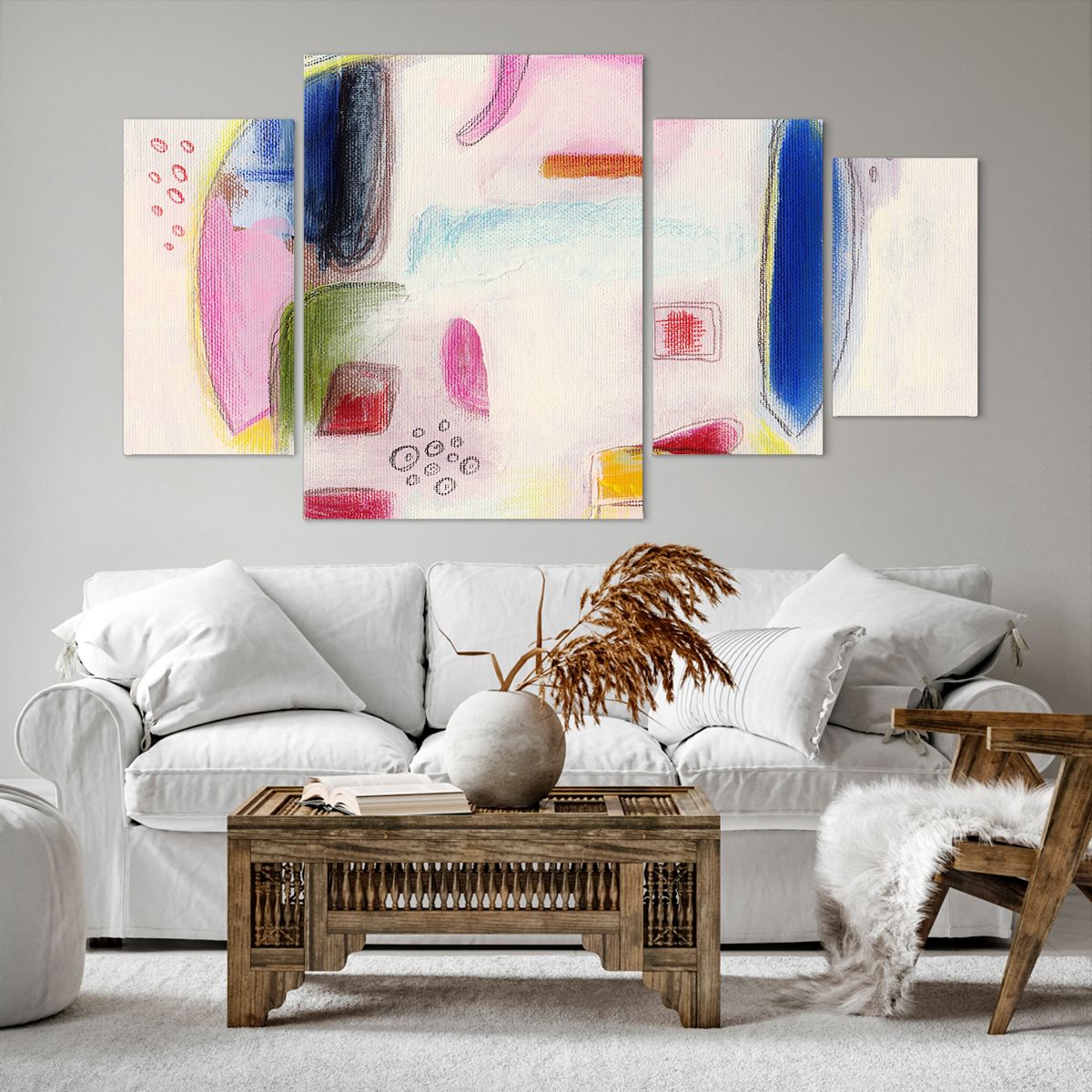 Impression sur toile Abstraction, Impression sur toile Art, Impression sur toile Éléphant, Impression sur toile Modèle Moderne, Impression sur toile Graphique