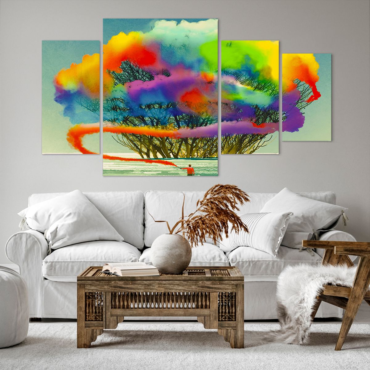 Impression sur toile Abstraction, Impression sur toile Homme, Impression sur toile Modèle Moderne, Impression sur toile Les Couleurs, Impression sur toile Art