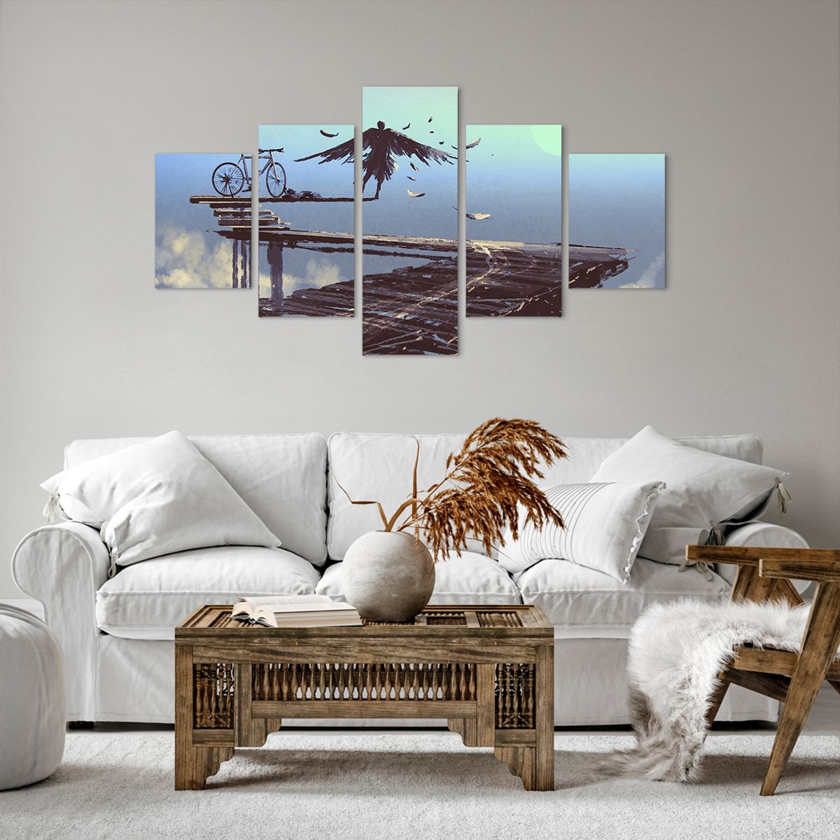 Bild auf Leinwand Abstraktion, Bild auf Leinwand Ikarus, Bild auf Leinwand Fahrrad, Bild auf Leinwand Kunst, Bild auf Leinwand Grafik