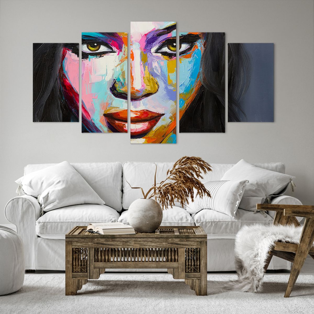 Impression sur toile Portrait D'Une Femme, Impression sur toile Visage, Impression sur toile Art, Impression sur toile Beauté, Impression sur toile Regard Magique