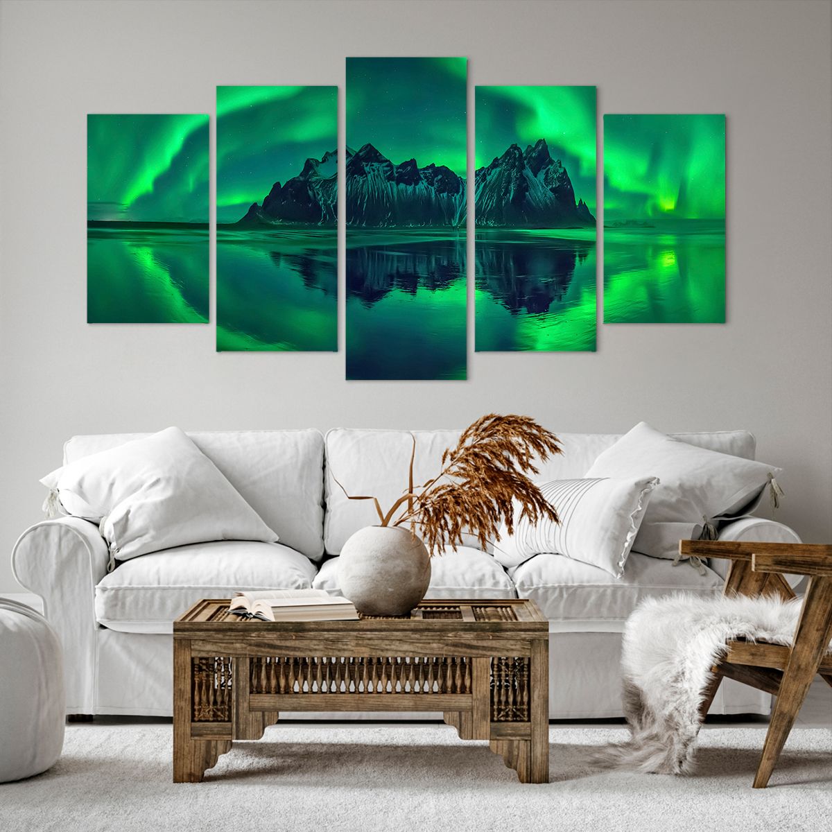 Quadro su tela Aurora Boreale, Quadro su tela Natura, Quadro su tela Montagne, Quadro su tela Mare, Quadro su tela Oceano
