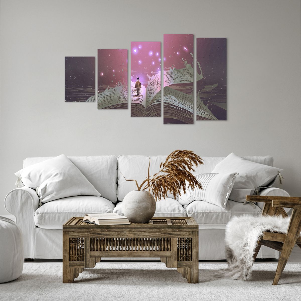 Quadro su tela Grafica, Quadro su tela Astrazione, Quadro su tela Arte, Quadro su tela Il Libro Misterioso, Quadro su tela Fantasia