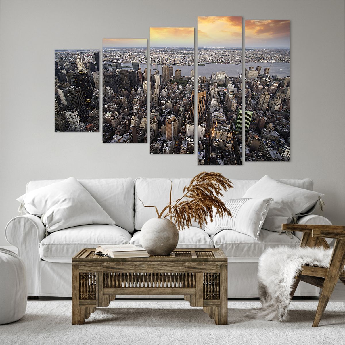 Bild auf Leinwand Stadt, Bild auf Leinwand New York, Bild auf Leinwand Manhattan, Bild auf Leinwand Die Architektur, Bild auf Leinwand Metropole