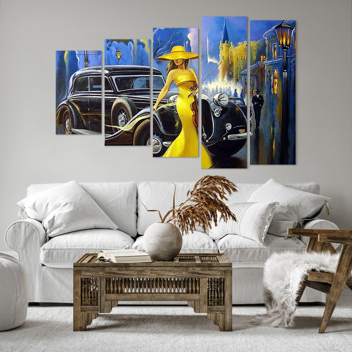 Bild auf Leinwand Retro-Auto, Bild auf Leinwand Frau Mit Hut, Bild auf Leinwand Palast, Bild auf Leinwand Mode, Bild auf Leinwand Kunst