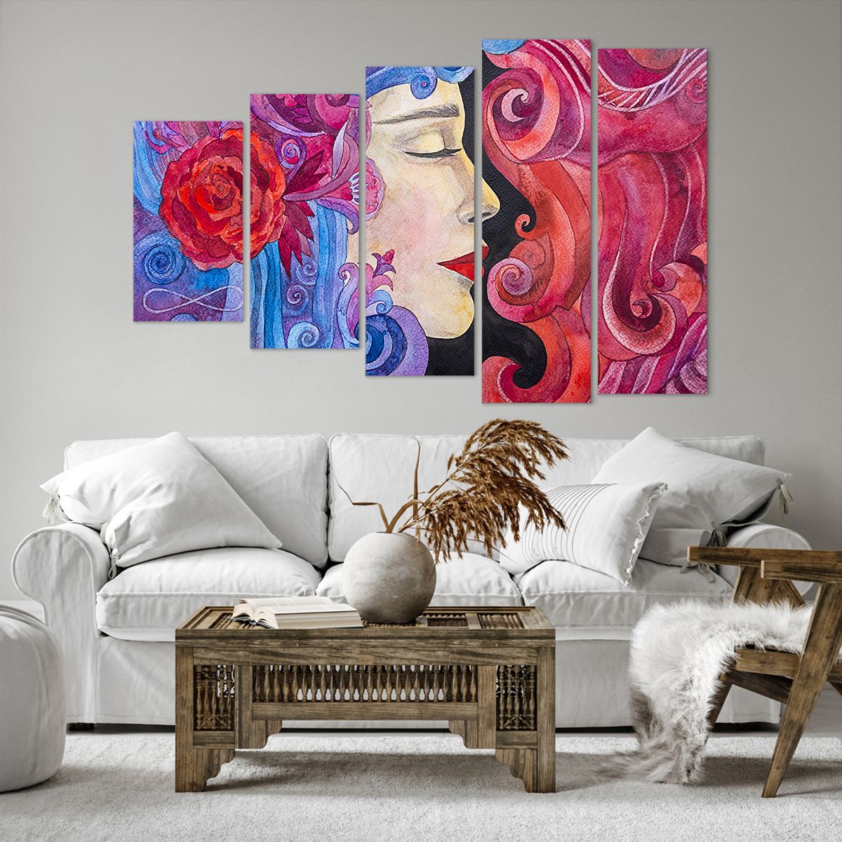 Quadro su tela Donna, Quadro su tela Fiori, Quadro su tela Dea, Quadro su tela Astrazione, Quadro su tela Arte
