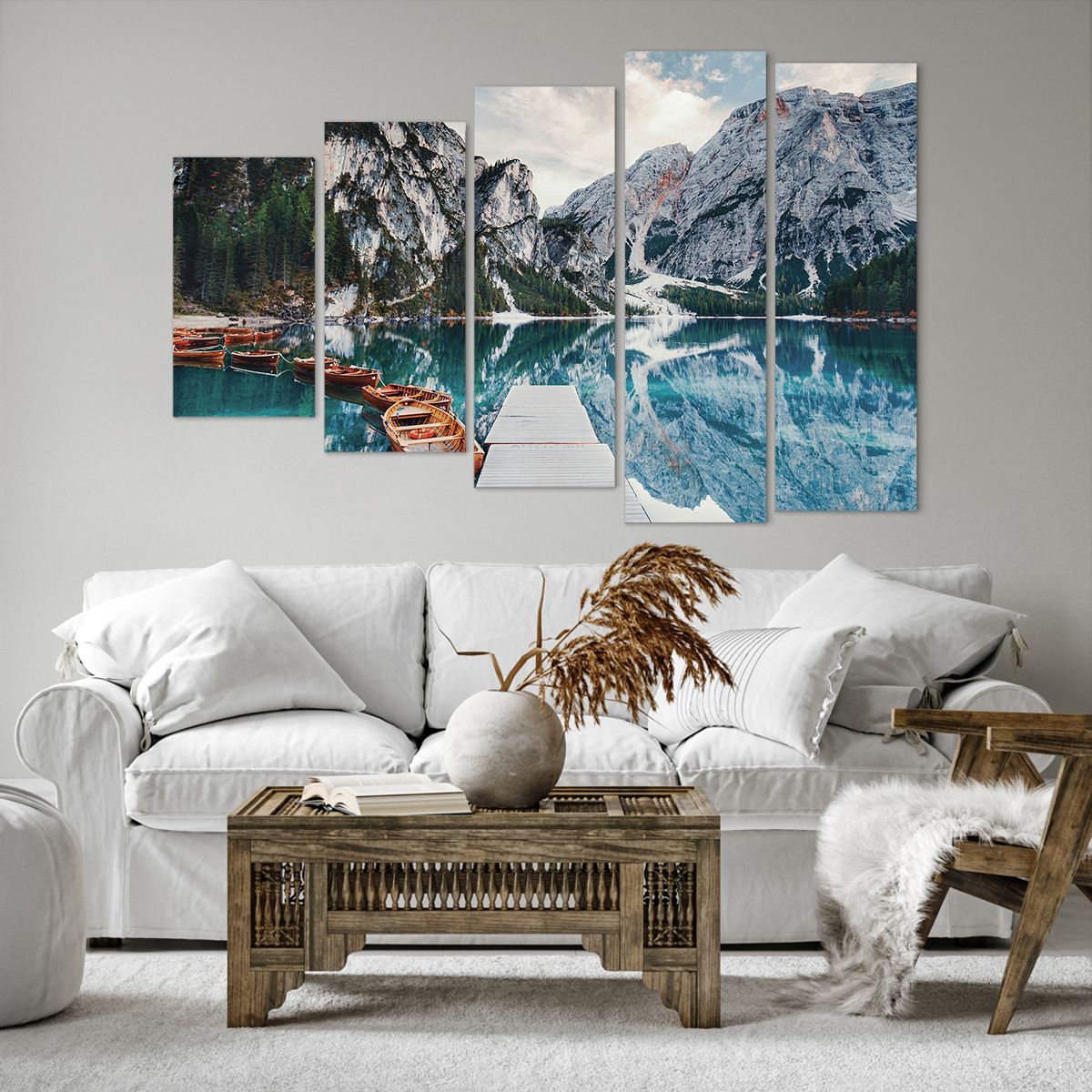 Bild auf Leinwand Landschaft, Bild auf Leinwand Berge, Bild auf Leinwand Alpen, Bild auf Leinwand See, Bild auf Leinwand Natur