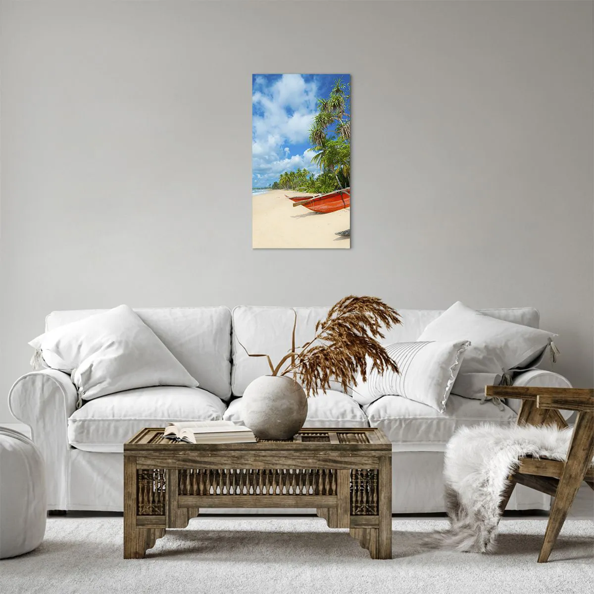 Lærredstryk - Billede på lærred - Tropernes charme - 45x80 cm