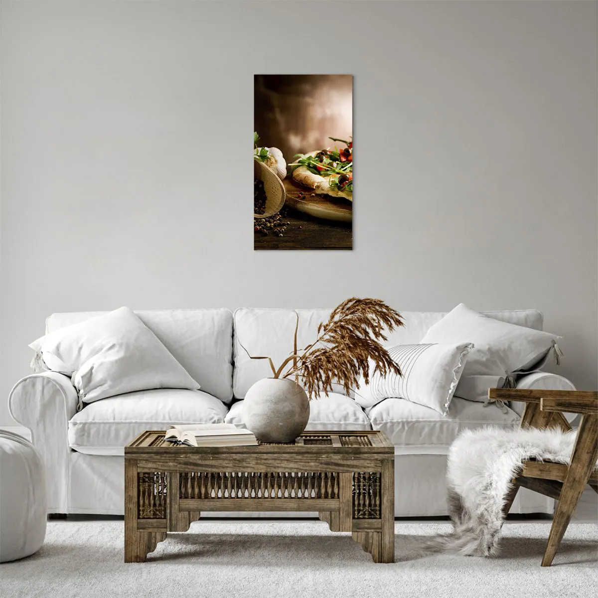 Obraz na płótnie - Prosto z pieca i z ogrodu - 45x80 cm