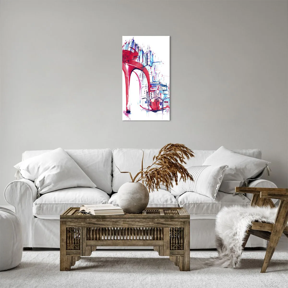 Obraz na plátně - Velkoměstská elegánka - 45x80 cm