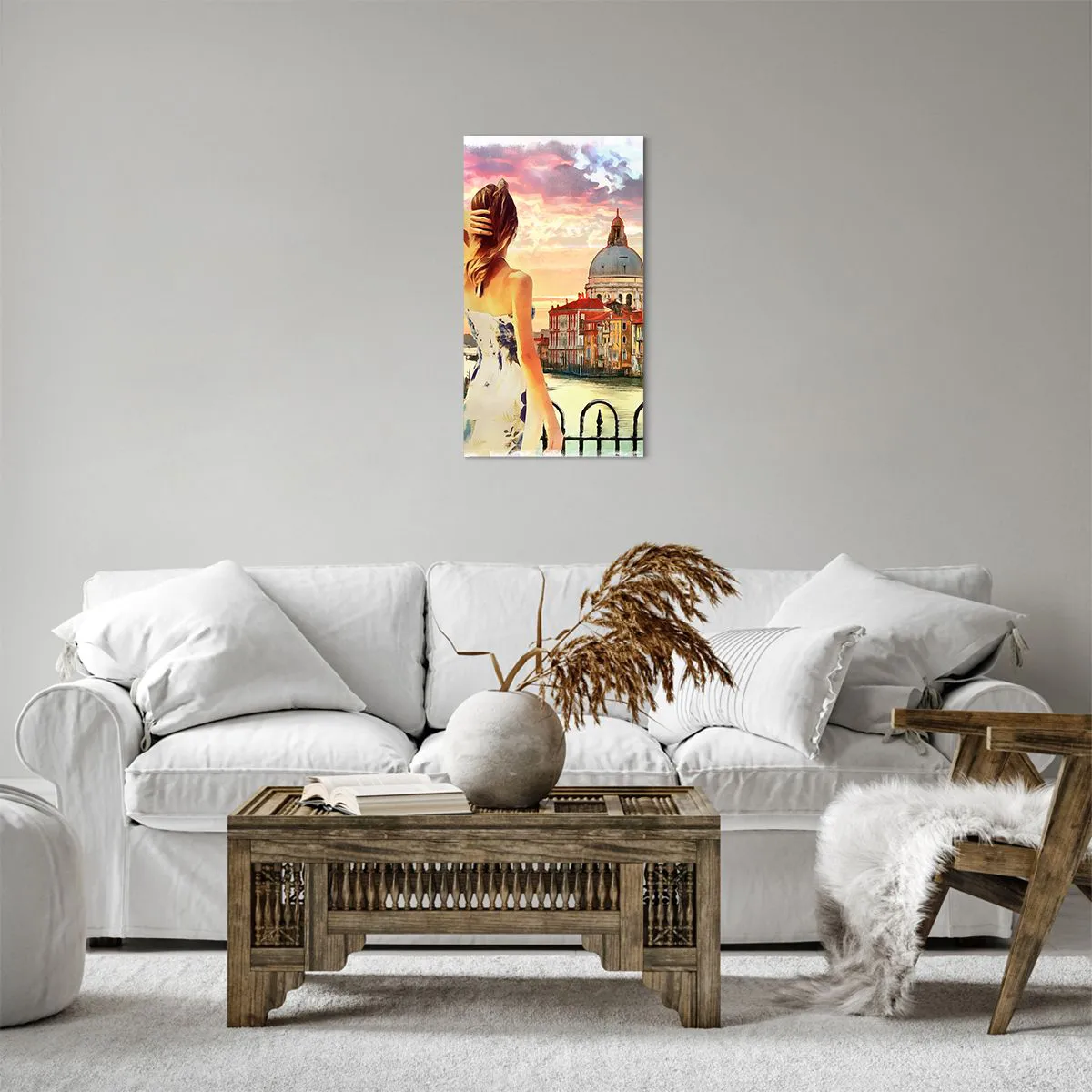 Canvastavla - Bild på duk - Äventyr endast i ... - 45x80 cm