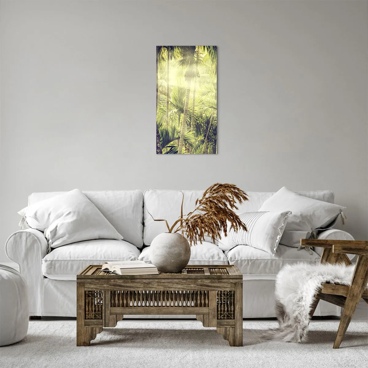 Obraz na plátne - V zelenej žiare - 45x80 cm