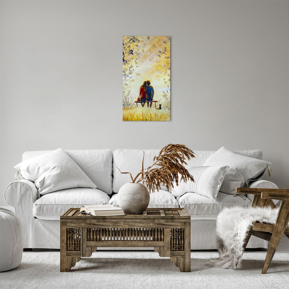 Póster en marco negro Arttor 70x50 cm - Un momento mágico - Pareja De  Enamorados, Parque, Naturaleza, Arte, Amor, Para el salón, Para el  dormitorio