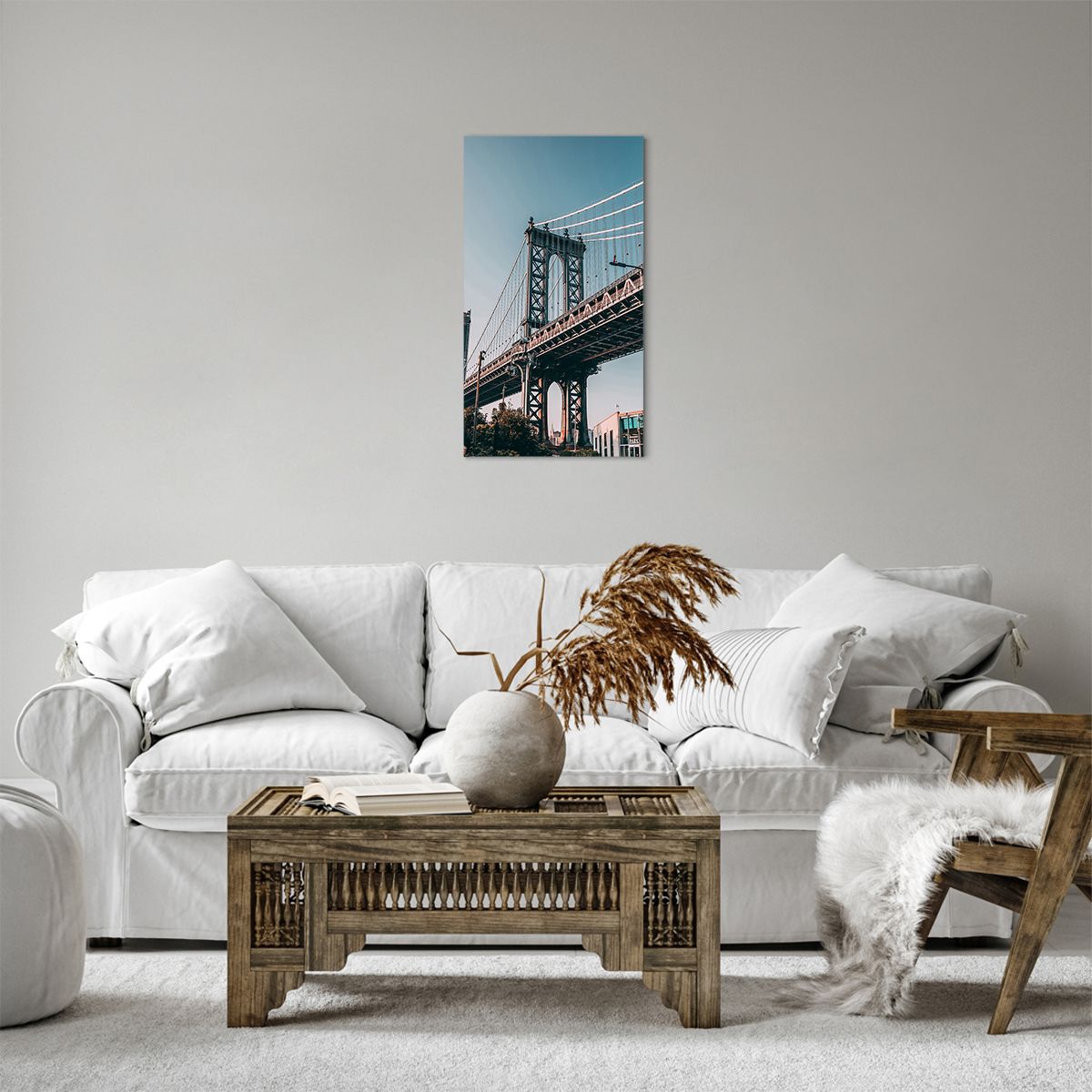 Quadro su tela New York, Quadro su tela Ponte Di Brooklyn, Quadro su tela Architettura, Quadro su tela Città, Quadro su tela Viaggi