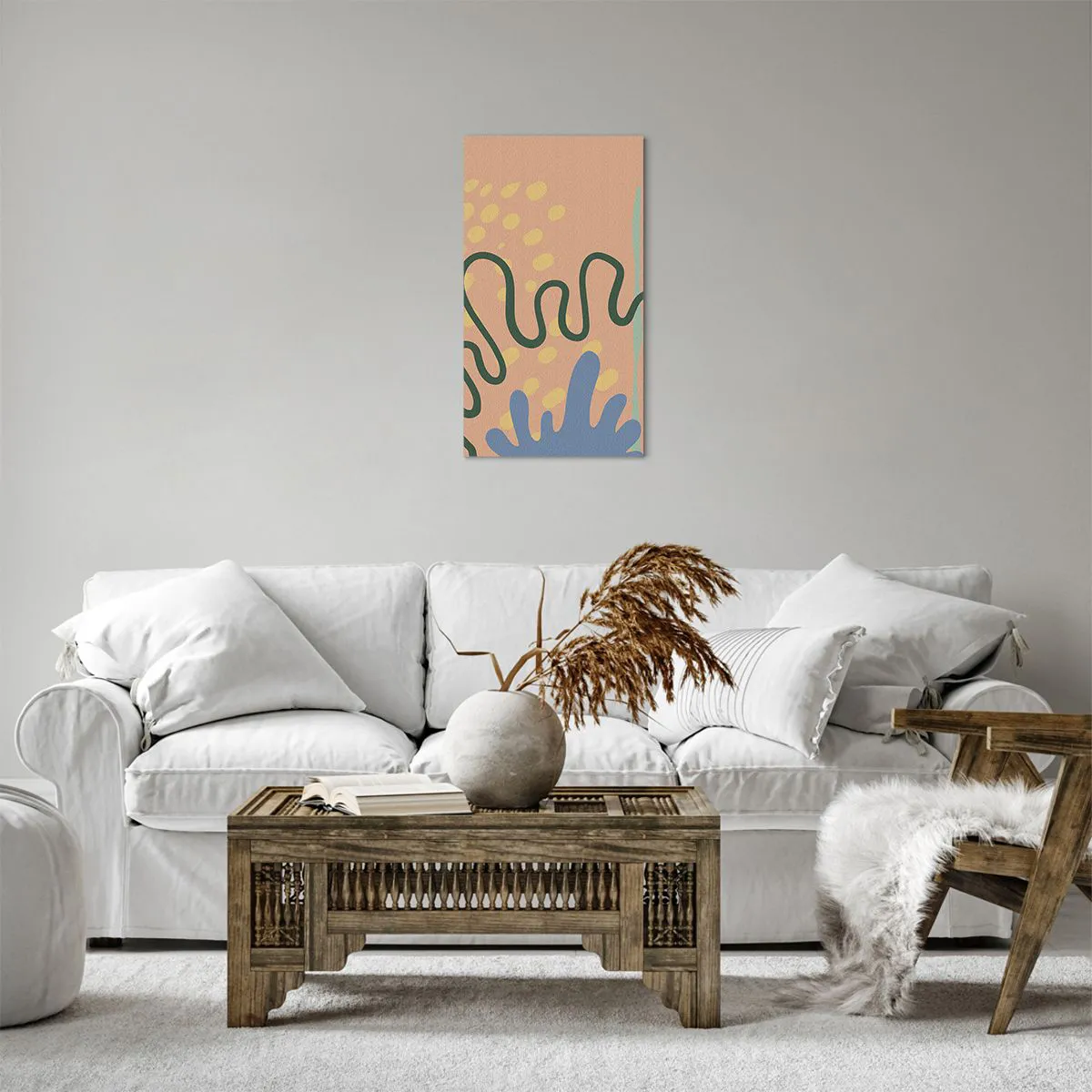 Impression sur toile - Image sur toile - Abstraction : diversité de la nature - 45x80 cm