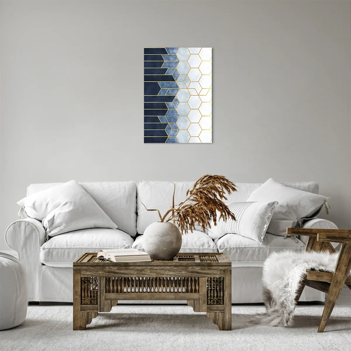 Schilderen op canvas - Compositie in een gesyncopeerd ritme - 50x70 cm