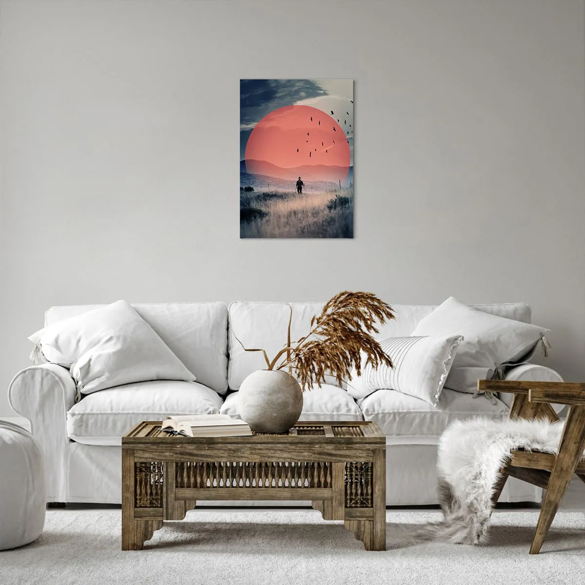 Lærredstryk - Billede på lærred - I sine elementer - 50x70 cm