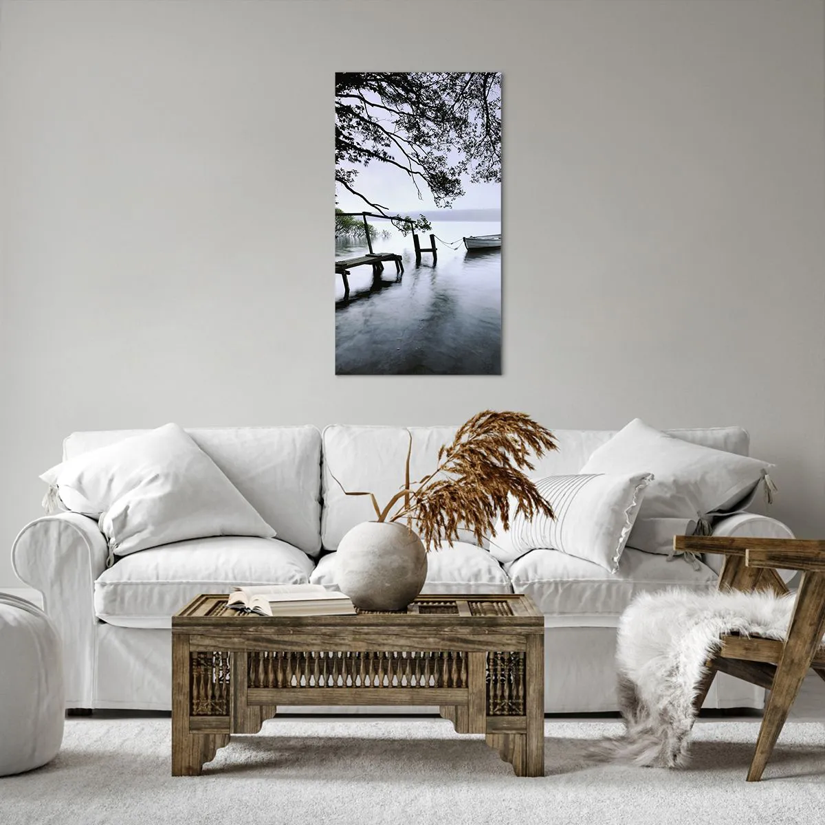 Lærredstryk - Billede på lærred - Du hviler allerede - 55x100 cm