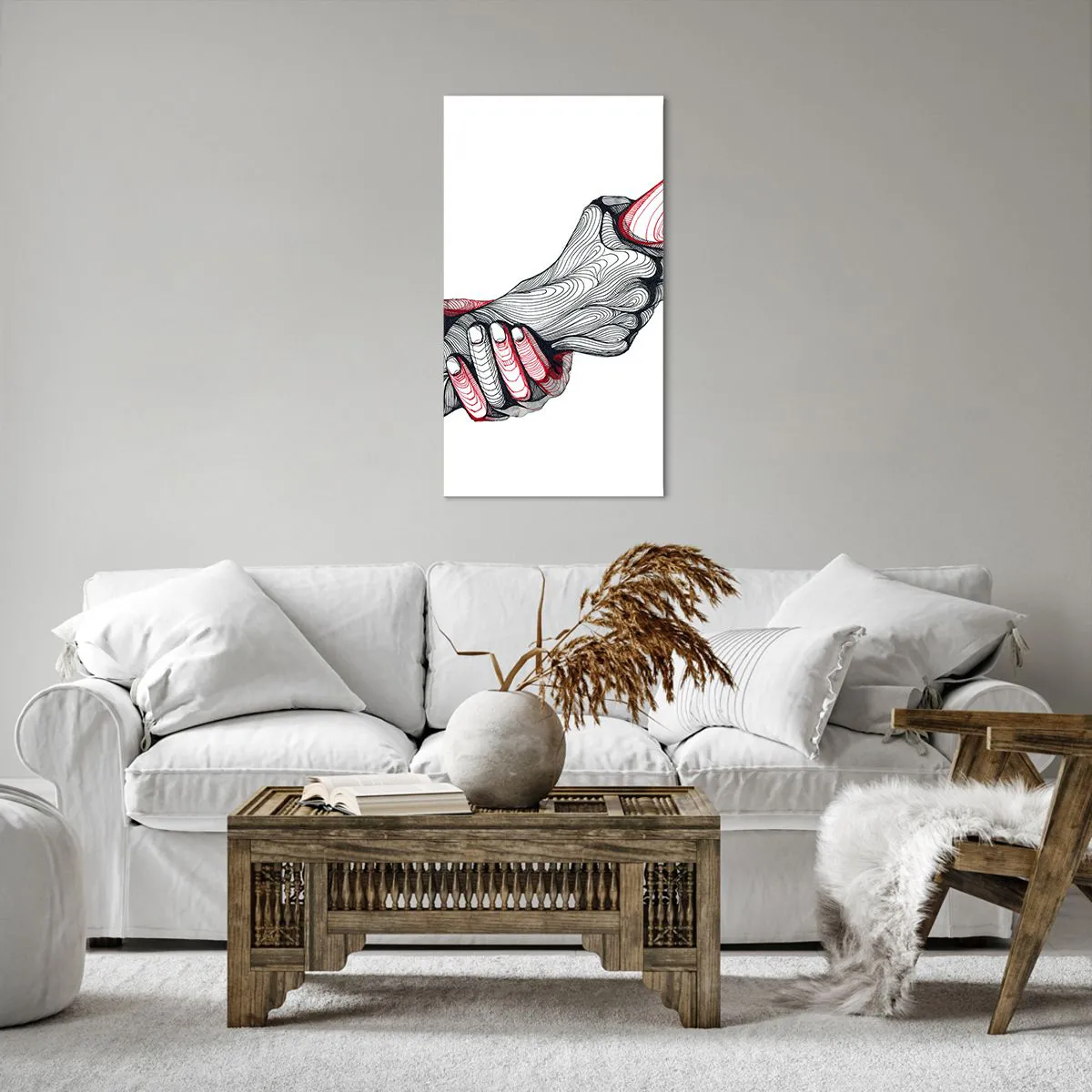 Vászonkép - Jó kezekben vagy - 55x100 cm