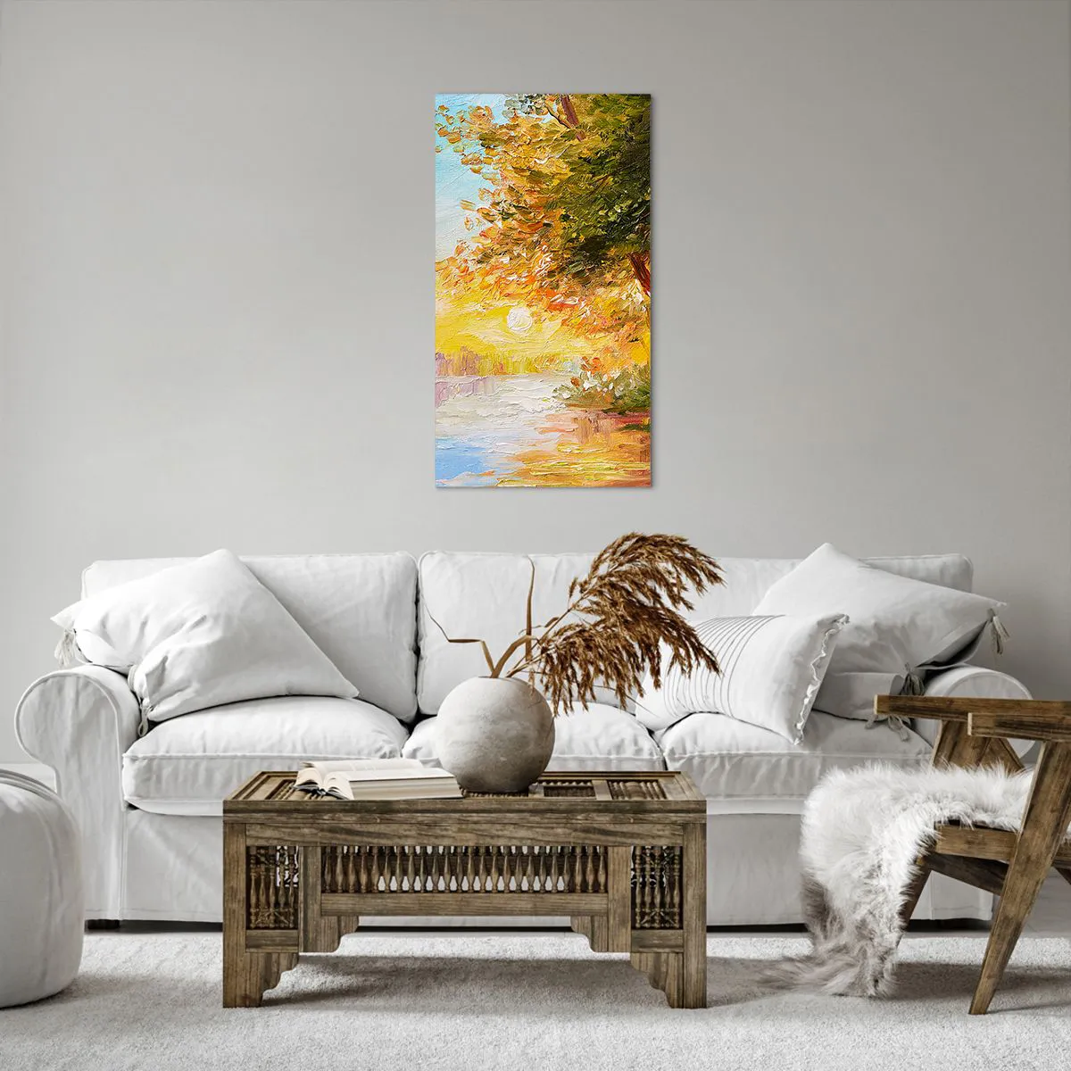 Lærredstryk - Billede på lærred - Et in Arcadia ego - 55x100 cm