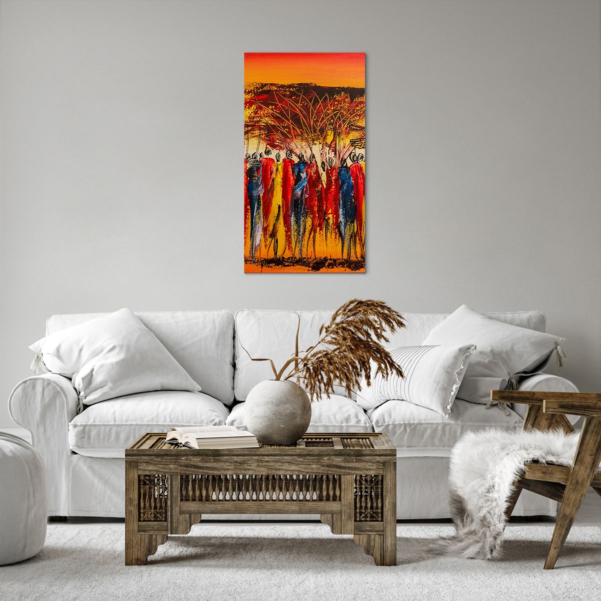 Bild auf Leinwand Kunst, Bild auf Leinwand Personen, Bild auf Leinwand Afrika, Bild auf Leinwand Kenia, Bild auf Leinwand Baobab