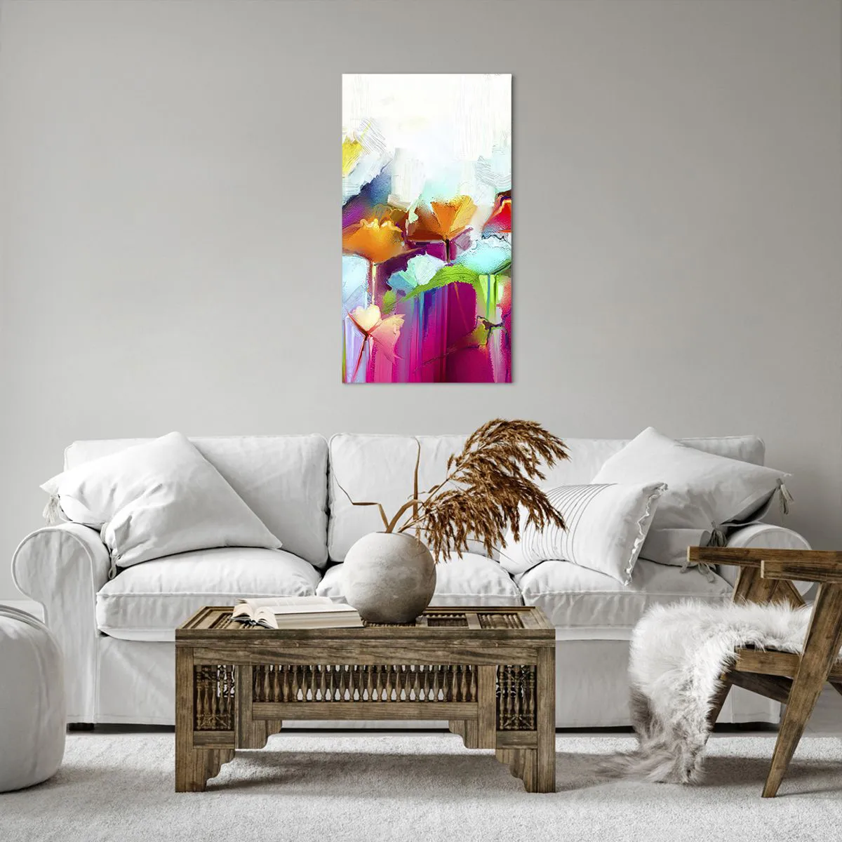 Canvas picture - Rainbow Has Bloomed - 55x100 cm