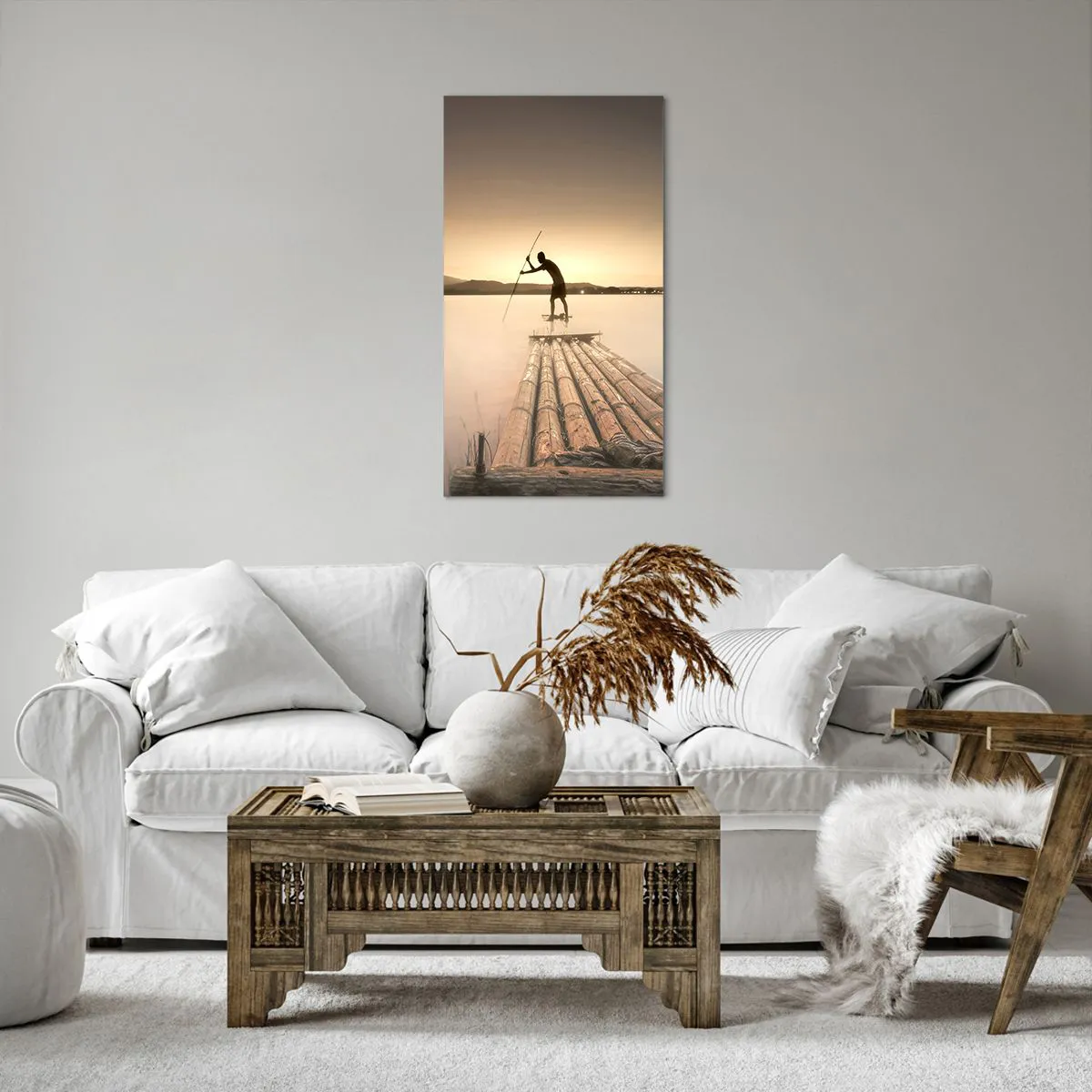 Impression sur toile - Image sur toile - Avant la fin du jour - 55x100 cm