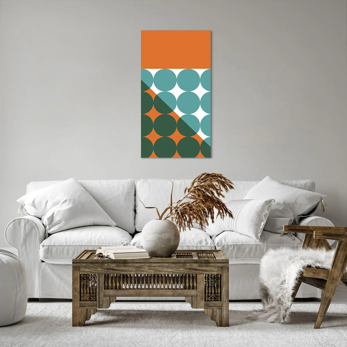 Lærredstryk - Billede på lærred - Op og over - 55x100 cm