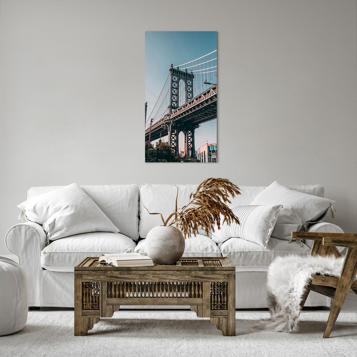 Quadro su tela New York, Quadro su tela Ponte Di Brooklyn, Quadro su tela Architettura, Quadro su tela Città, Quadro su tela Viaggi