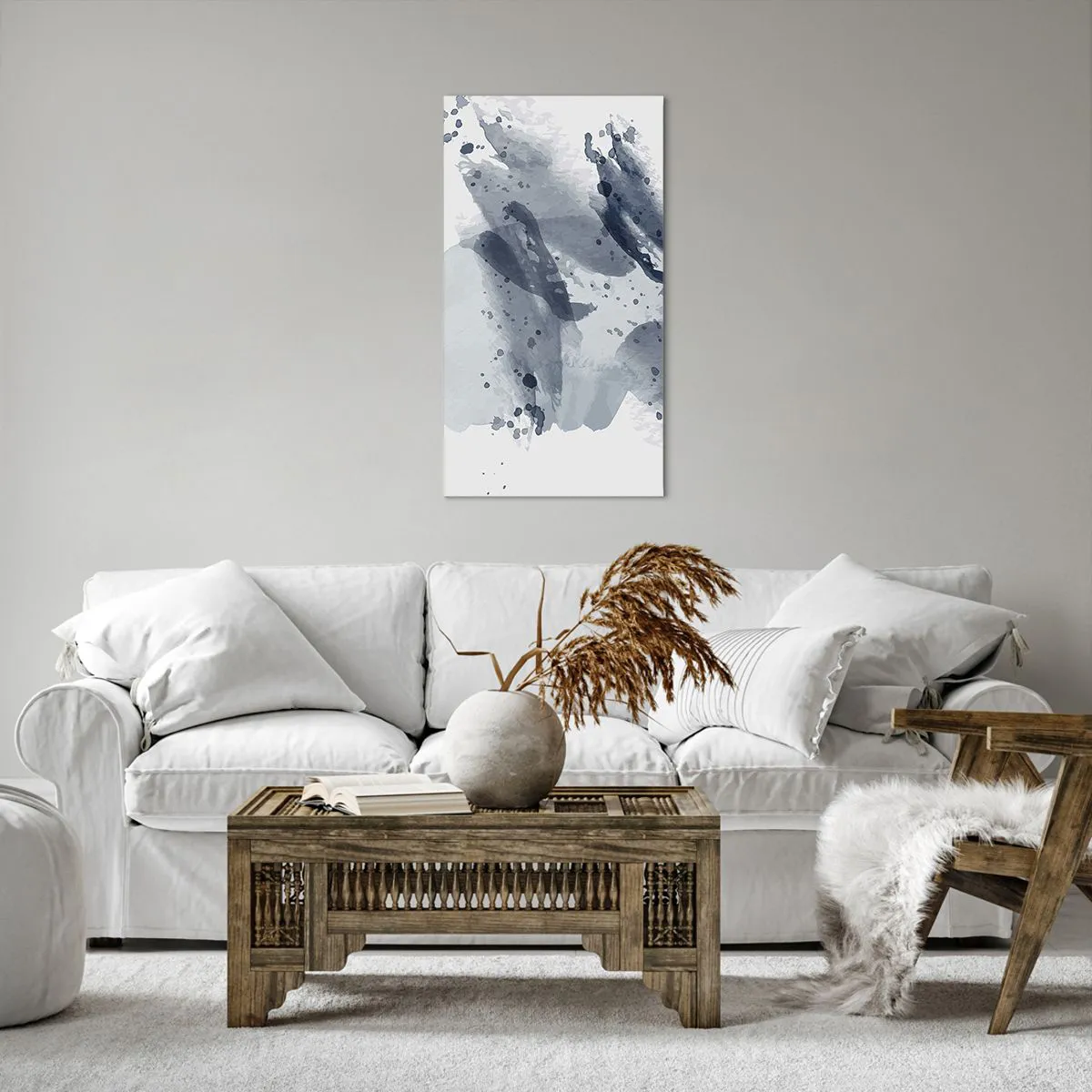 Impression sur toile - Image sur toile - Étude de la nature de l'eau - 55x100 cm