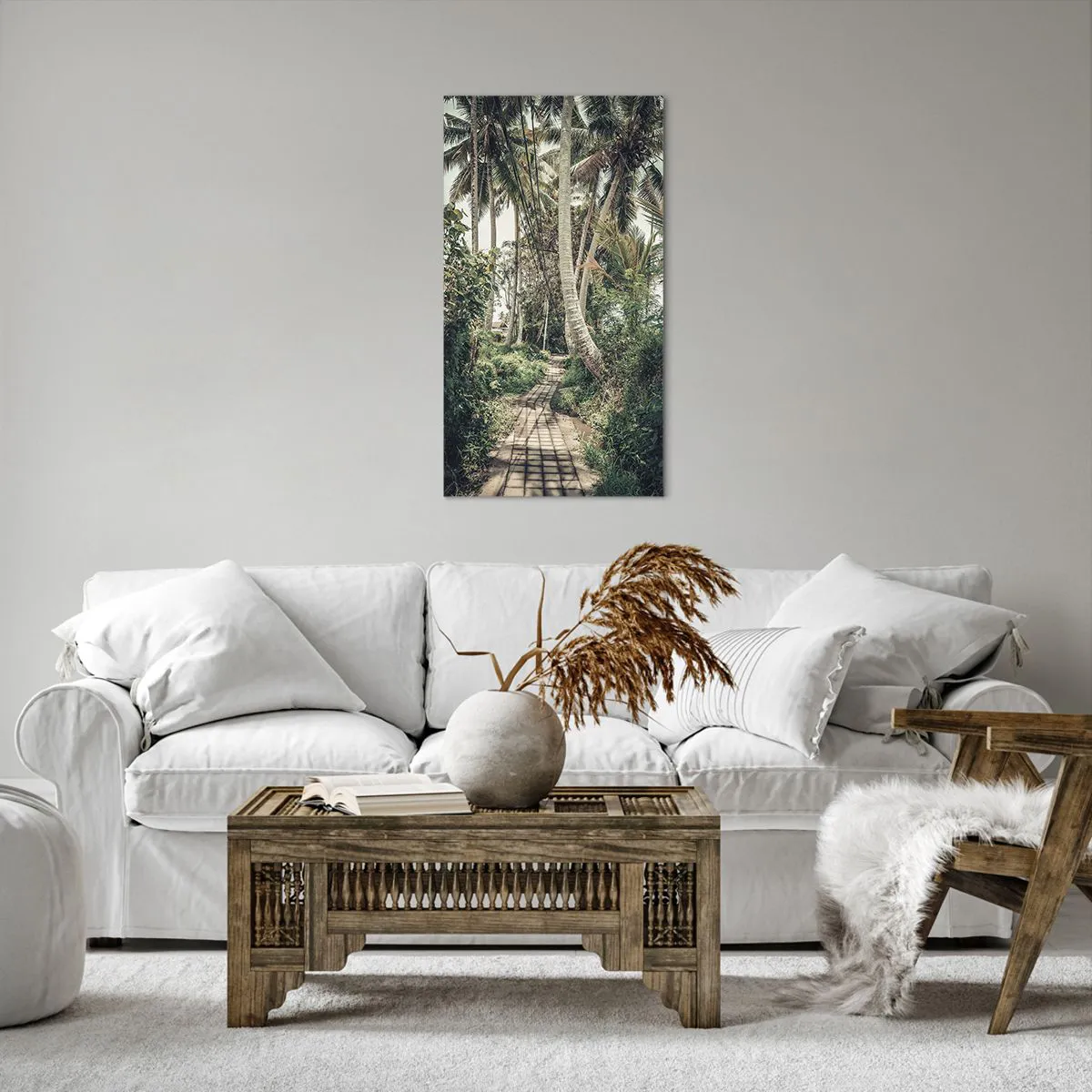 Schilderen op canvas - Palmsteeg - 55x100 cm
