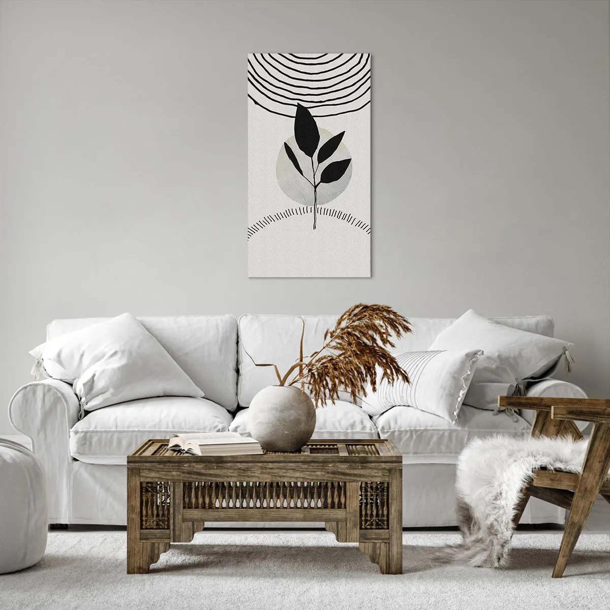 Obraz na płótnie - Kompozycja: rytuały natury - 55x100 cm