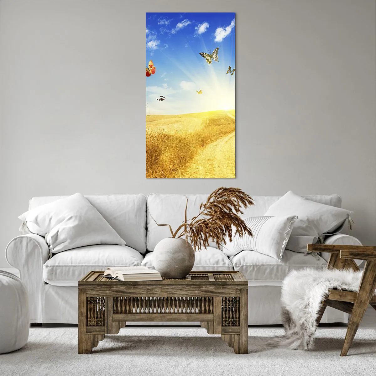 Bild auf Leinwand - Leinwandbild - Und wie kann man den Sommer nicht lieben? - 65x120 cm
