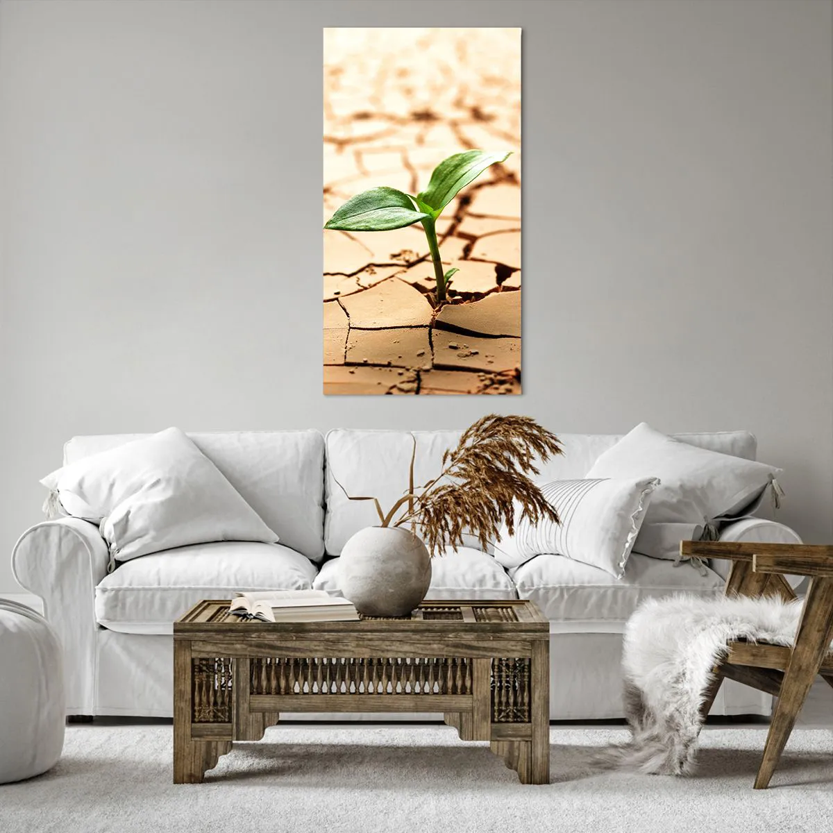 Obraz na płótnie - Nieposkromiona siła życia - 65x120 cm