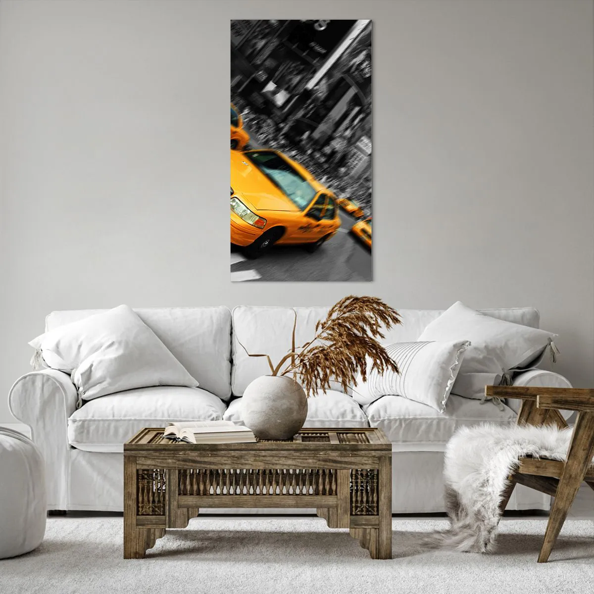 Impression sur toile - Image sur toile - Gouttes de soleil New-Yorkaise - 65x120 cm
