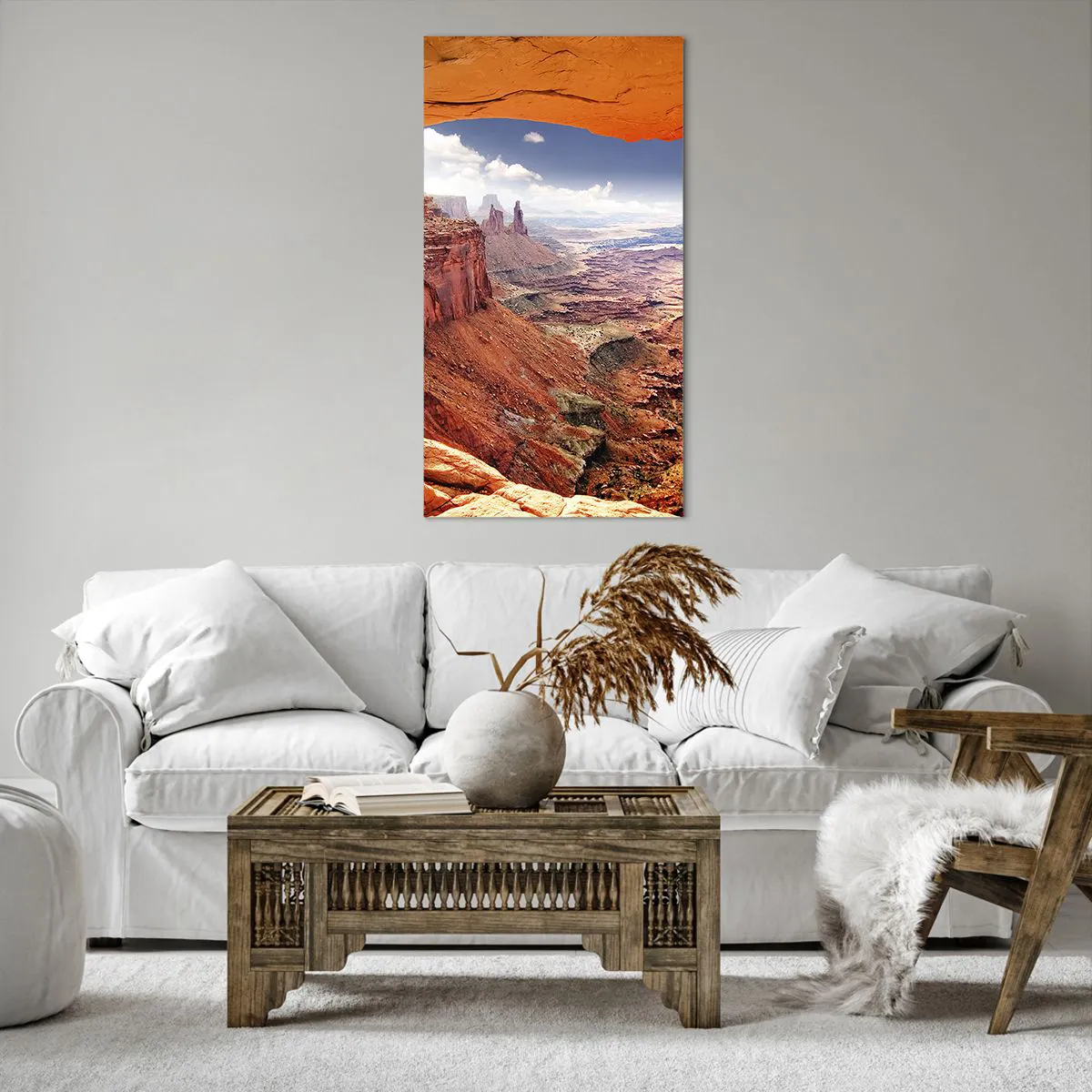 Canvastavla - Bild på duk - Skapat av naturen - 65x120 cm