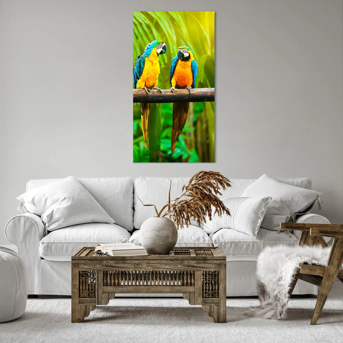 Cuadro sobre lienzo - Impresión de Imagen - ¿Y has oído que ella...? - 65x120 cm