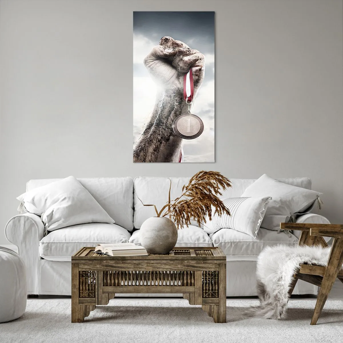 Impression sur toile - Image sur toile - Per aspera ad astra - 65x120 cm